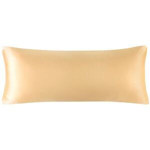 Satin Body Pillowcases with Zipper Closure 20"x54" Gold